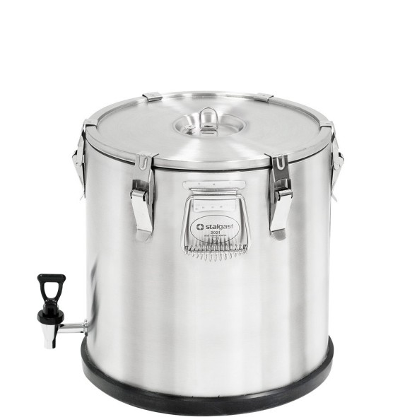 Termos stalowy z kranem, Stalgast 25 l, Ø 330