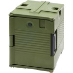 Termos transportowy, 6 x GN 1/1 65 mm, Stalgast  86L, Khaki, 650x450x(H)625 mm