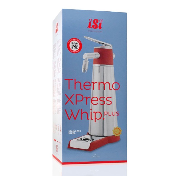 Syfon do bitej śmietany, automatyczny, iSi, Thermo XPress Whip PLUS, 1.0 l