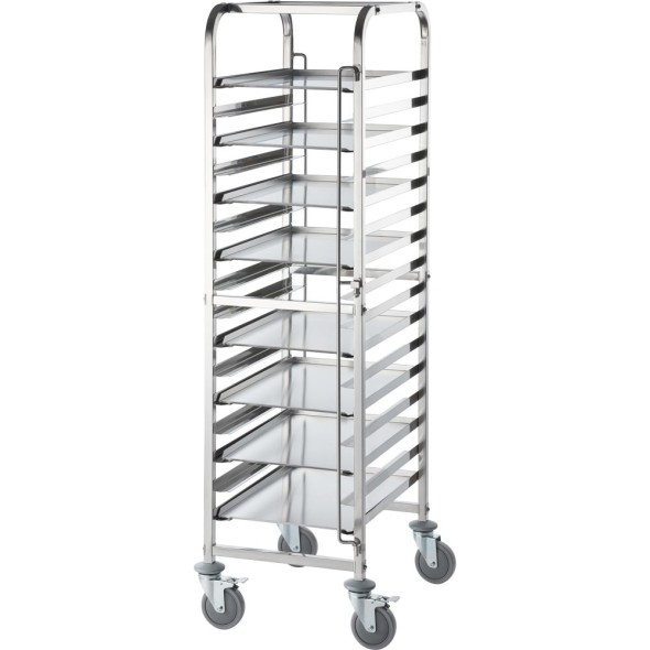 Wózek transportowy ze stali nierdzewnej, 16x 400x600 mm, Stalgast
