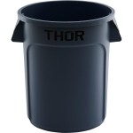 Pojemnik uniwersalny na odpadki, Thor, szary, 75 l, Ø558x(H)590 mm