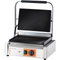 kontakt grill, Panini, ryflowany, Caterina, P 2.2 kW Stalgast 742038