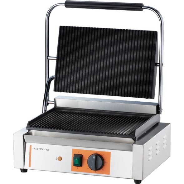 kontakt grill, Panini, ryflowany, Caterina, P 2.2 kW Stalgast 742038