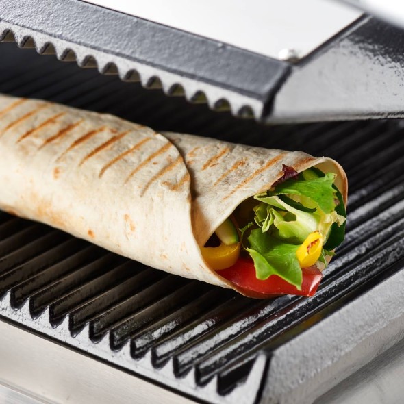 kontakt grill, Panini, ryflowany, Caterina, P 2.2 kW Stalgast 742038