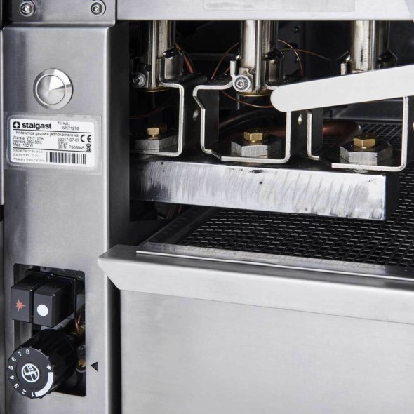Frytownica dwukomorowa gazowa, 400x700, 12.0 kW, G30/37 mbar, Stalgast 9725230