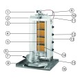 gyros, kebab gazowy, GD 3, P 10.5 KW, G 30  Stalgast  777530