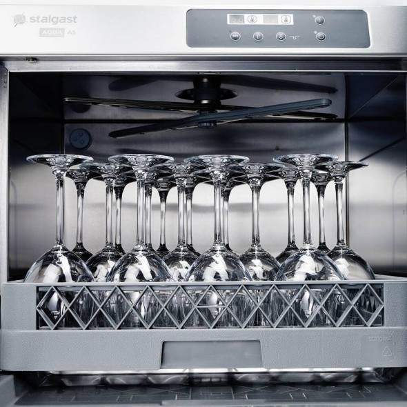 Zmywarko wyparzarka, uniwersalna, Power Digital, dozownik płynu myjącego, pompa wspomagająca płukanie, P 6.65 kW, U 400 V  Stalgast 801565