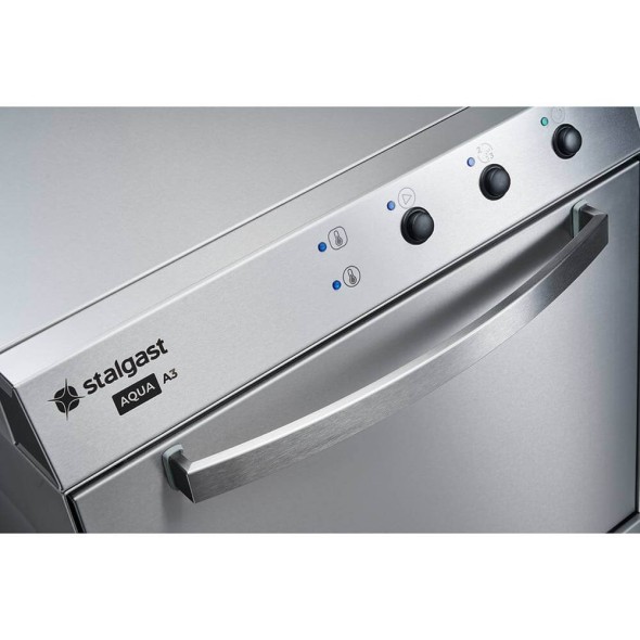 Zmywarko wyparzarka, uniwersalna, dozownik płynu myjącego, pompa zrzutowa, pompa wspomagająca płukanie, P 3.4/4.9 kW, U 230/400 V  Stalgast 801517