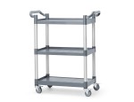Wózek kelnerski 3-półkowy z polipropylenu, AmerBox, 800x420x(H)945mm
