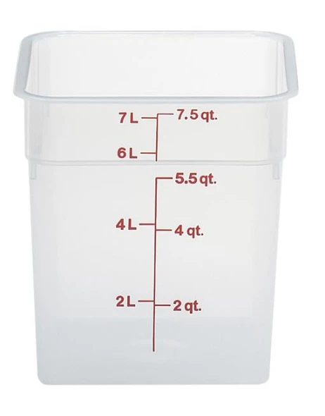 Przezroczysty pojemnik polipropylenowy na żywność CAMBRO CamSquare® 17,2 l