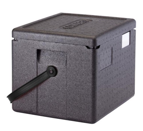 Pojemnik termoizolacyjny CAMBRO Cam GoBox® z czarnym paskiem, GN 1/2 22,3 l. EPP280BKST110