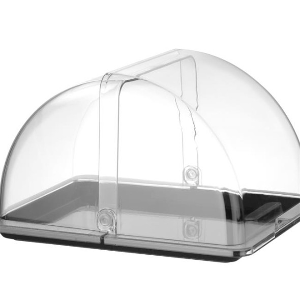 Witrynka roll-top, HENDI, GN 1/2, czarny, 325x265mm, Prostokątny 427569