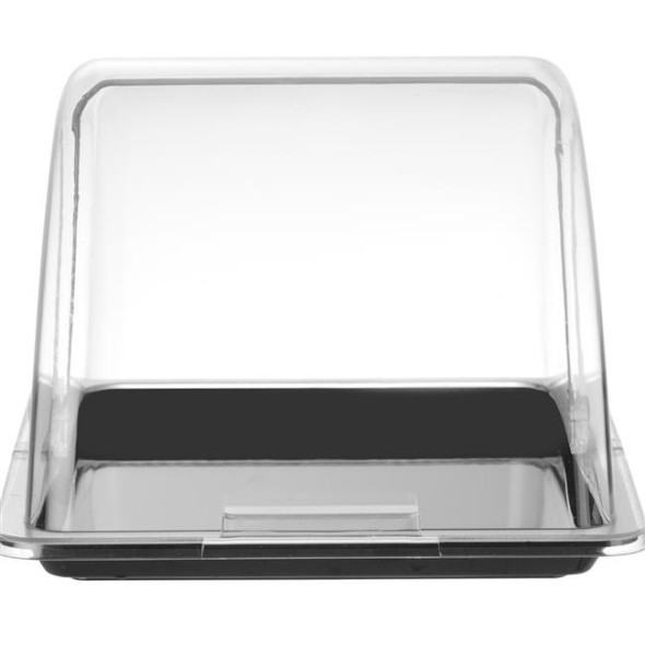 Witrynka roll-top, HENDI, GN 1/2, czarny, 325x265mm, Prostokątny 427569