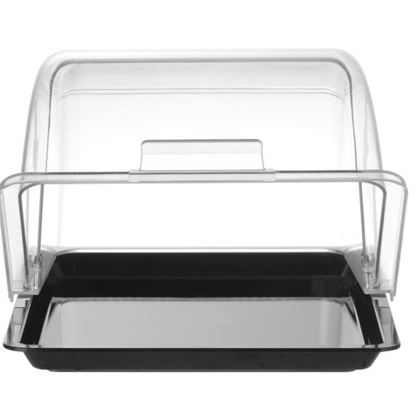 Witrynka roll-top, HENDI, GN 1/2, czarny, 325x265mm, Prostokątny 427569