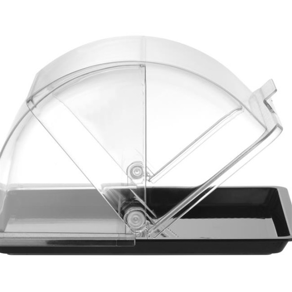 Witrynka roll-top, HENDI, GN 1/2, czarny, 325x265mm, Prostokątny 427569