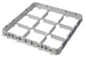 Nadstawka do koszy CAMBRO HALF DROP 500×500 mm szara, model E2 25 przegródek