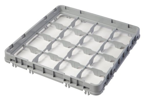 Przejdź do produktu Nadstawka do koszy CAMBRO HALF DROP 500×500 mm szara, E2 25 przegródek