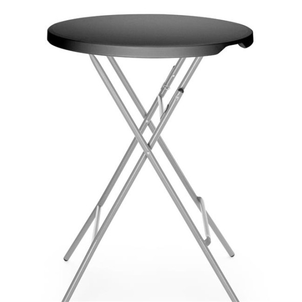 Stolik koktajlowy, AmerBox, czarny, ?800x(H)1100mm, Okrągły 811047