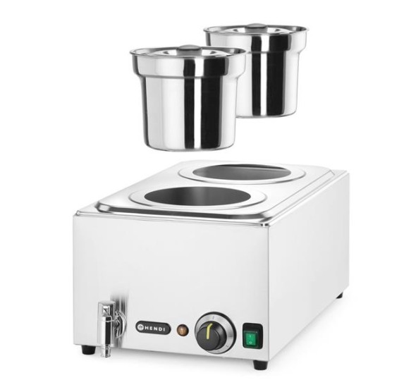 Zestaw: Bemar HENDI Ranger + 2x pojemnik 4L z pokrywką, HENDI, 8L, 220-240V/1000W, 604x332x(H)315mm 201473