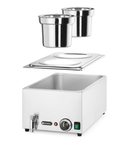 Zestaw: Bemar HENDI Ranger + 2x pojemnik 4L z pokrywką, HENDI, 8L, 220-240V/1000W, 604x332x(H)315mm 201473