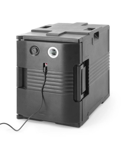 Pojemnik termoizolacyjny cateringowy z funkcją podgrzewania, AmerBox, GN 1/1, 220-240V/200W, 707692