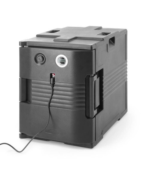 Pojemnik termoizolacyjny cateringowy z funkcją podgrzewania, AmerBox, GN 1/1, 220-240V/200W, 707692