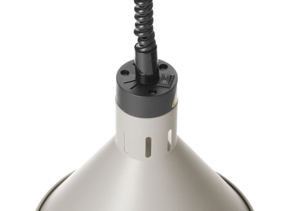 Lampa do podgrzewania potraw wisząca, stożkowa, HENDI, biały, 230V/250W, ⌀275x(H)250mm 273937