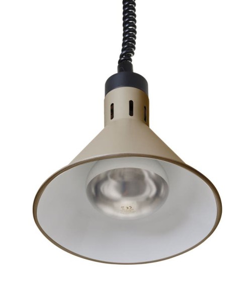 Lampa do podgrzewania potraw wisząca, stożkowa, HENDI, beżowy, 230V/250W, ⌀275x(H)250mm  273777