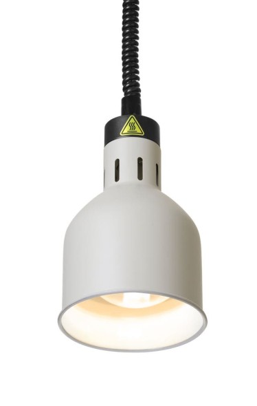 Lampa do podgrzewania potraw wisząca, cylindryczna, HENDI, biały, 230V/250W, ⌀175x(H)250mm 273821