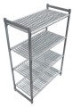 Regał magazynowy CAMBRO Camshelving® basics plus z kompozytu z 4 wentylowanymi półkami 915x540x(H)1830 CBU213672V4