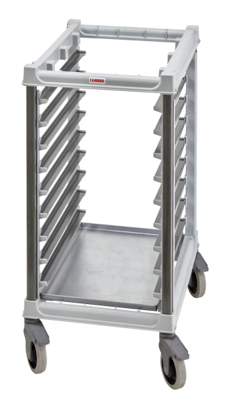Wózek Camshelving do transportu pojemników, 9 × 600×400, Cambro, 516x783x(H)101mm UPR6040H9480