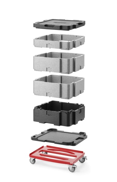 Pojemnik termoizolacyjny wielofunkcyjny Cam GoBox®, Cambro, szary EPPMFBE122110