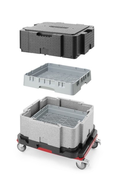 Pojemnik termoizolacyjny wielofunkcyjny Cam GoBox®, Cambro, szary EPPMFBE122110