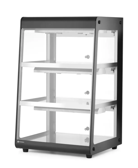 Witryna grzewcza nastawna, HENDI, czarny, 220-240V/500W, 472x447x(H)775mm 273760