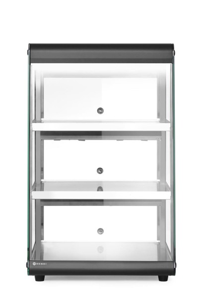 Witryna grzewcza nastawna, HENDI, czarny, 220-240V/500W, 472x447x(H)775mm 273760