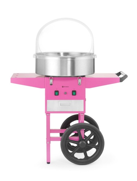 Urządzenie do waty cukrowej z wózkiem, HENDI, Pastelowy różowy, 220-240V/1130W, 948x520x(H)914mm