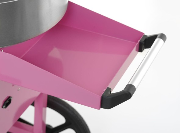 Urządzenie do waty cukrowej z wózkiem, HENDI, Pastelowy różowy, 220-240V/1130W, 948x520x(H)914mm