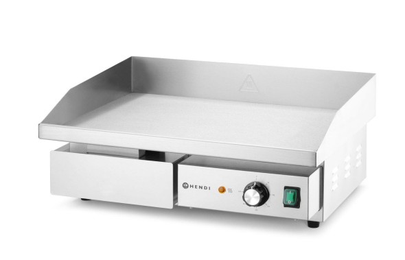 Płyta grillowa, gładka, HENDI, Budget Line, gładka, 3000W, 550x430x(H)240mm