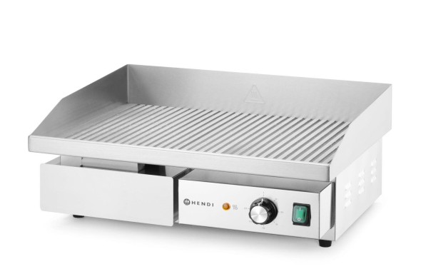 Płyta grillowa żebrowana, HENDI, Budget Line, ryflowana, 3000W, 550x430x(H)240mm