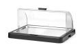 Pojedyncza witrynka chłodząca roll-top Duo UNIQ , HENDI, czarny, 460x355x(H)220mm