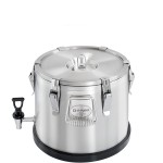 Termos stalowy z kranem, Stalgast 20 l, Ø330x(H)365 mm