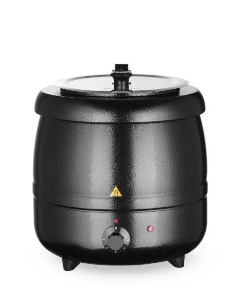 Kociołek do zupy, HENDI, Kitchen Line, 8L, czarny