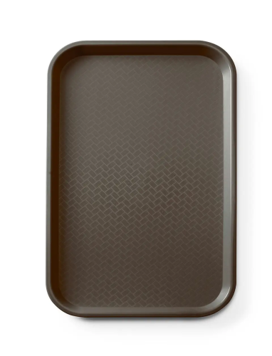 Taca fast food z polipropylenu GN 1/1, AmerBox, GN 1/1, brązowy, 530x325x(H)20mm, Prostokątny